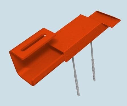 PREFA Solarhalter mit Abdeckkappe, 13 Naturblank