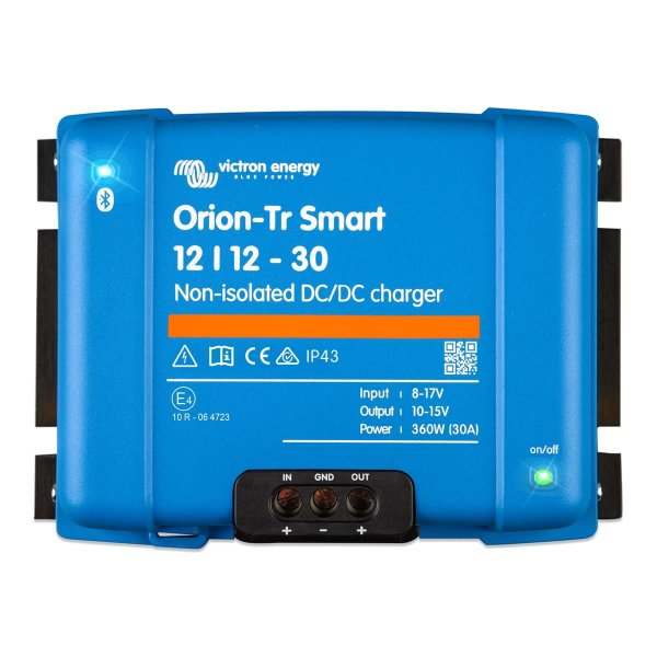 Orion-Tr Smart 12/12-30A (360W) Non-isolated DC-DC charger