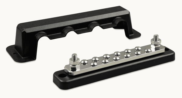 Busbar 250A 2P with 12 screws +cover