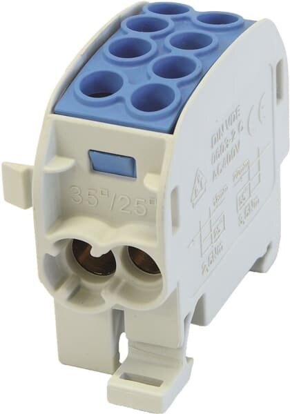 Hauptleitungsklemme BGV A2 Typ C 1000V AC/DC ZK 35/1 1polig 4 CU 080210-1-4 blau